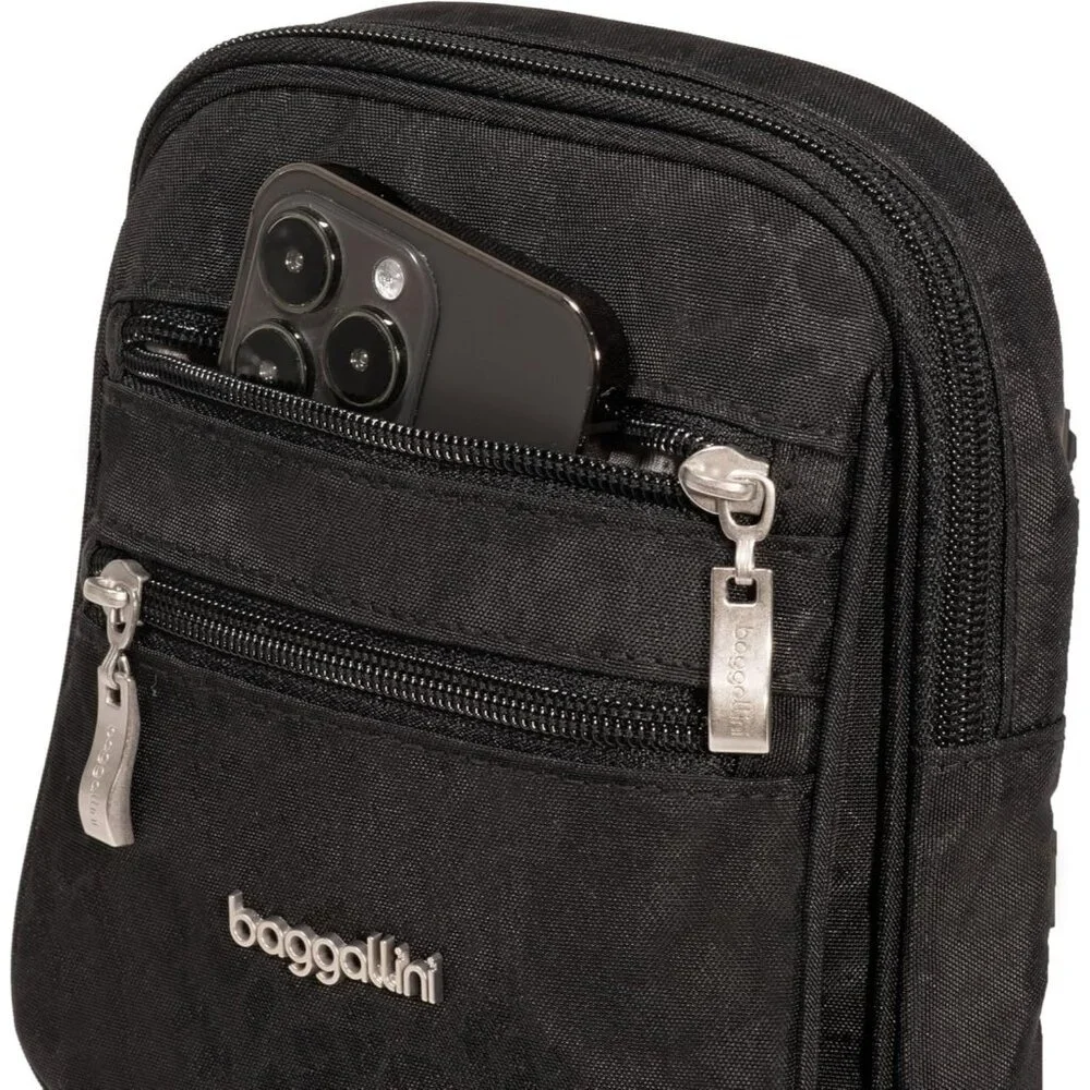 Women's Black Cheetah Journey Crossbody Bags 9x6 Small Lightweight Handbag - Picture 4 of 6